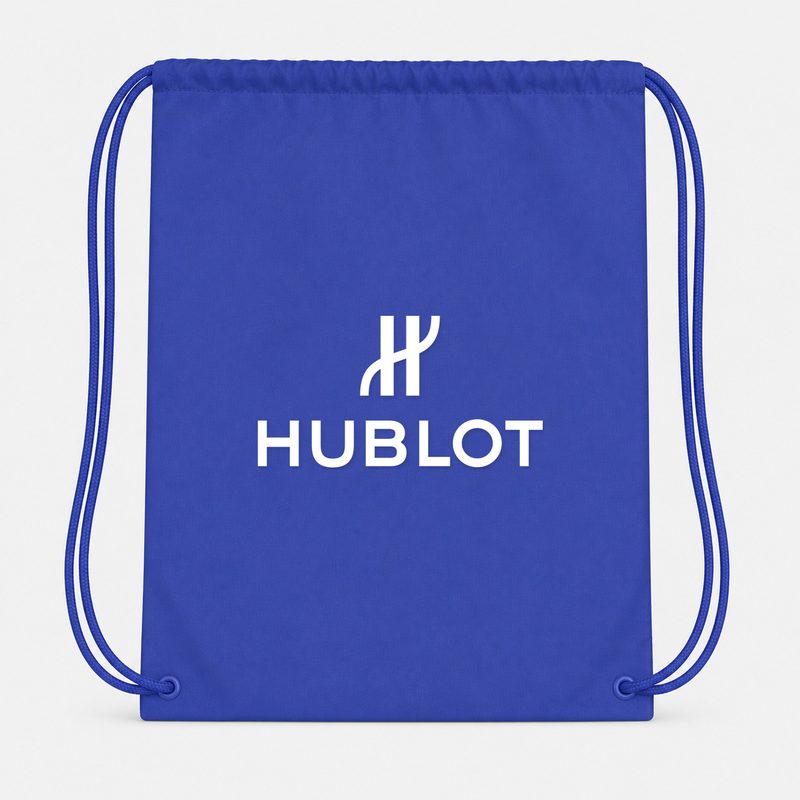 Hublot White Drawstring Bag - Blue