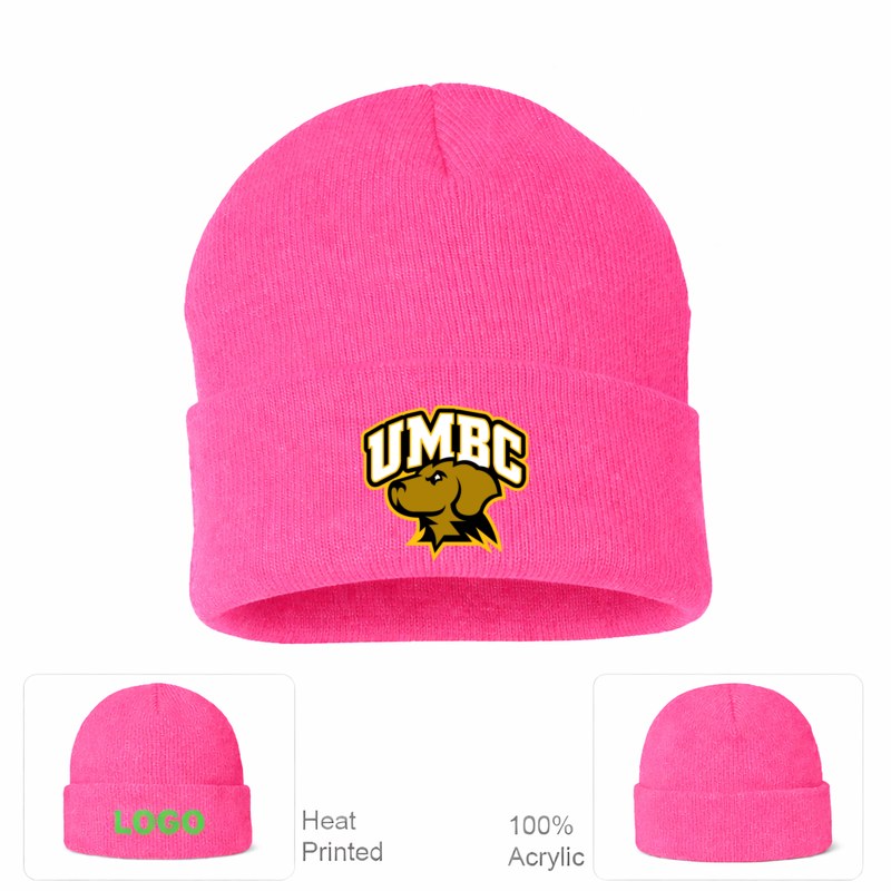 UMBC Retrievers Pink Beanie Hat