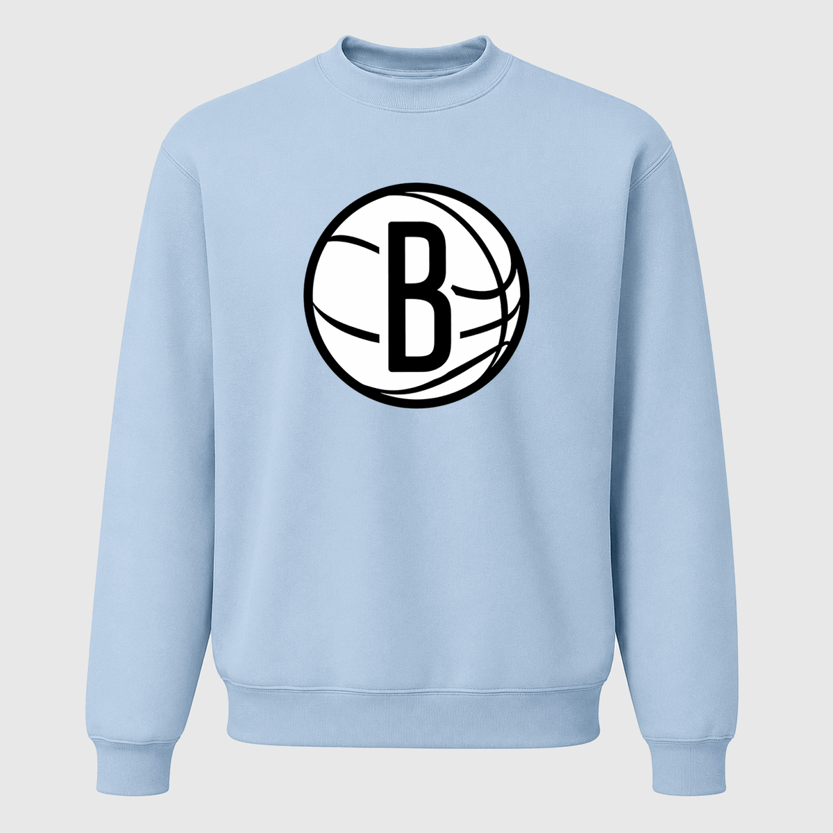 Men's Brooklyn Nets Crewneck Sweatshirt - Sky Blue