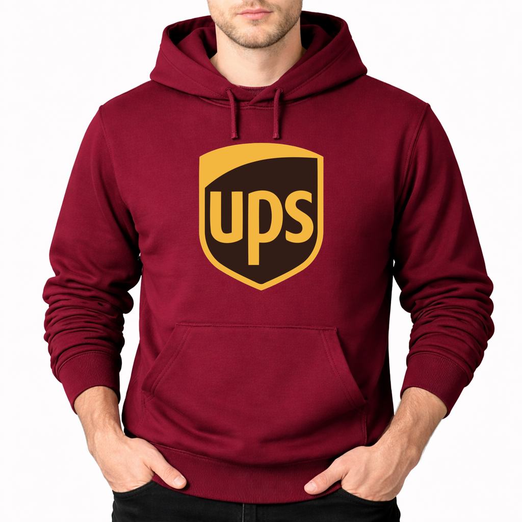 Men's UPS Pullover Hoodie - Burgundy