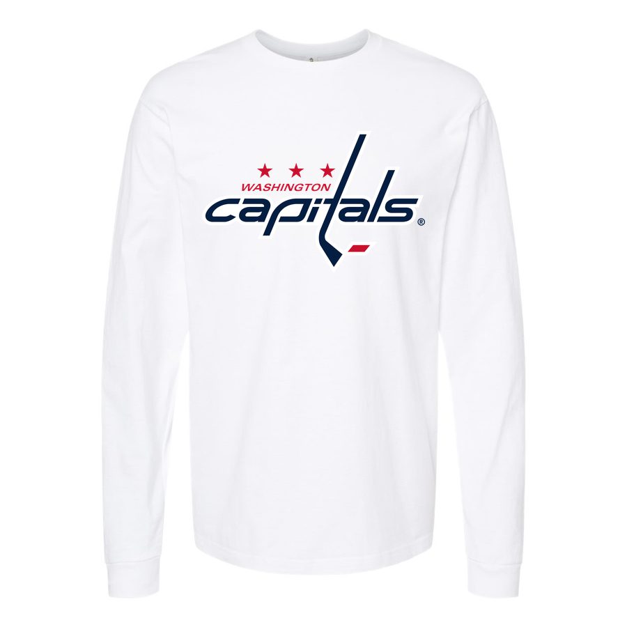 Men's Washington Capitals Long sleeves Cotton Blend T-Shirt - White