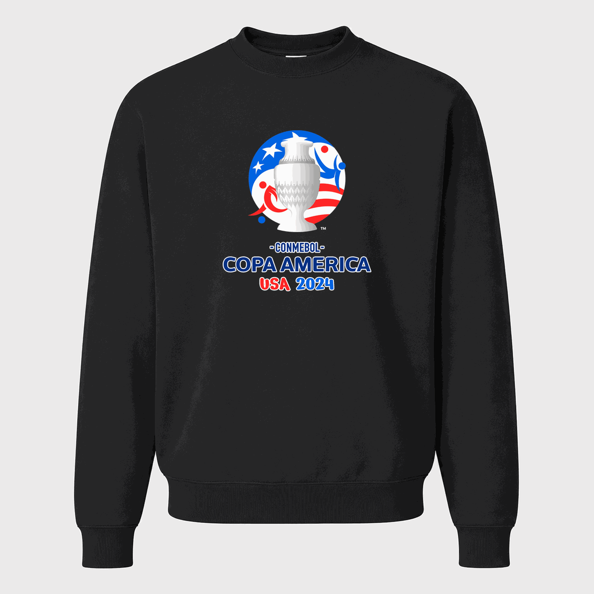 Men's Copa América 2024 Logo Crewneck Sweatshirt - Black