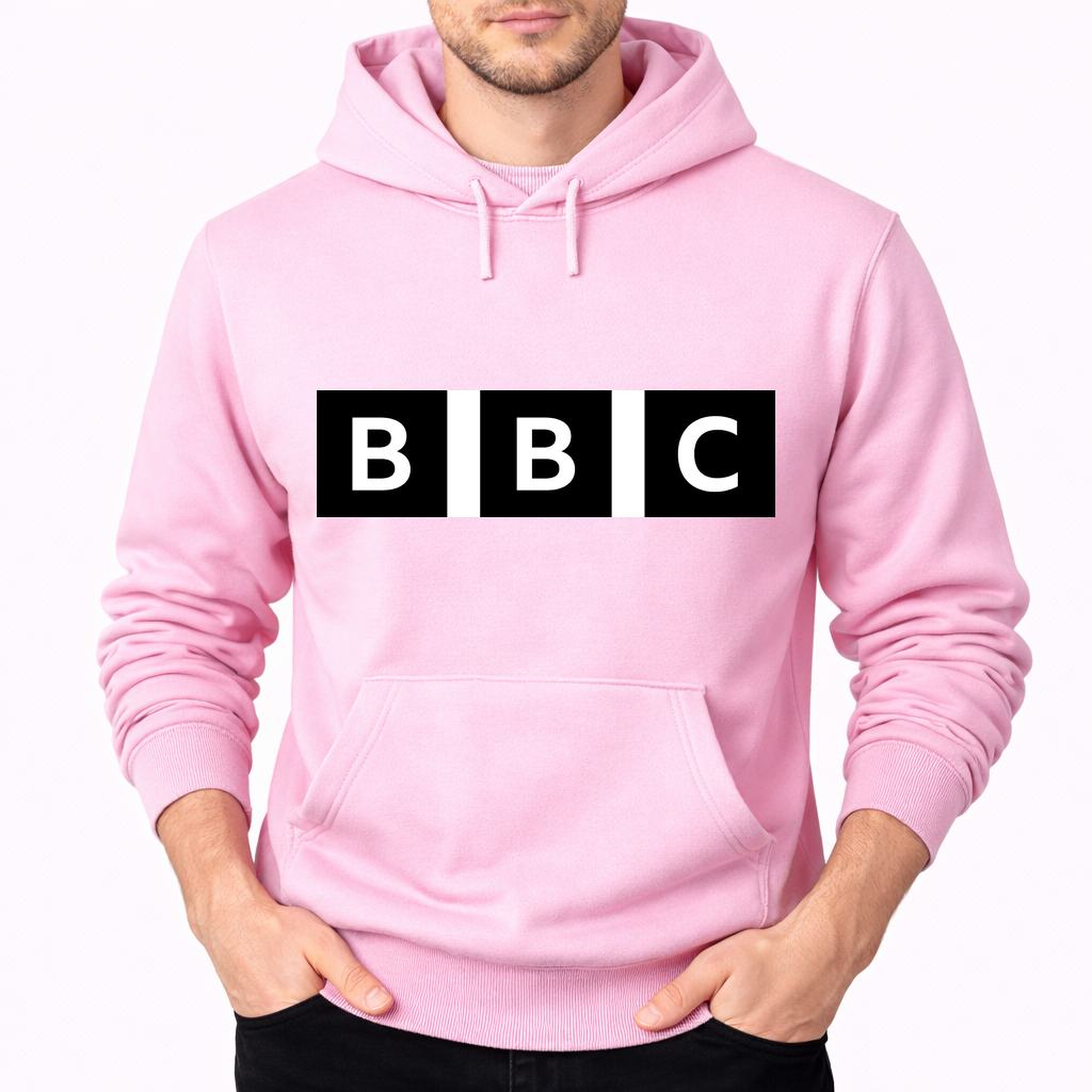 Men's BBC Pullover Hoodie - Pink