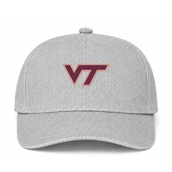 Virginia Tech Hokies Logo Gray Dad Baseball Cap Hat