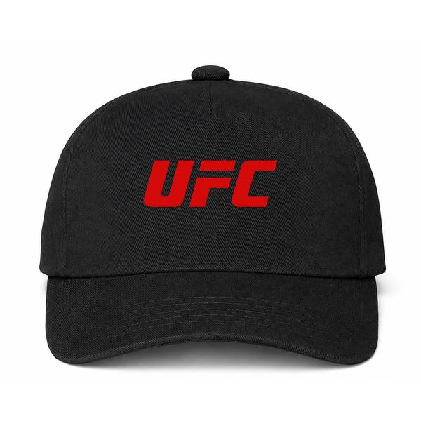 UFC Logo Black Dad Baseball Cap Hat