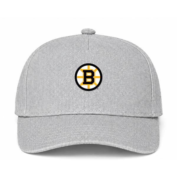 Boston Bruins NHL Logo Gray Dad Baseball Cap Hat