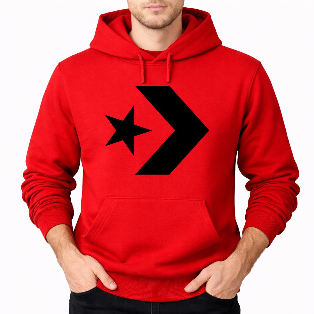 Men's Converse Pullover Hoodie - Red
