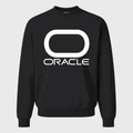 Men's Oracle White Logo Crewneck Sweatshirt - Black