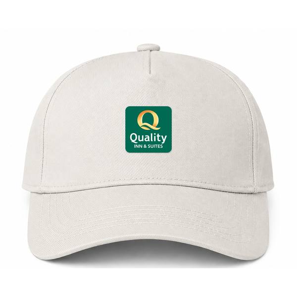 Quality Inn & Suites Logo Beige Dad Baseball Cap Hat