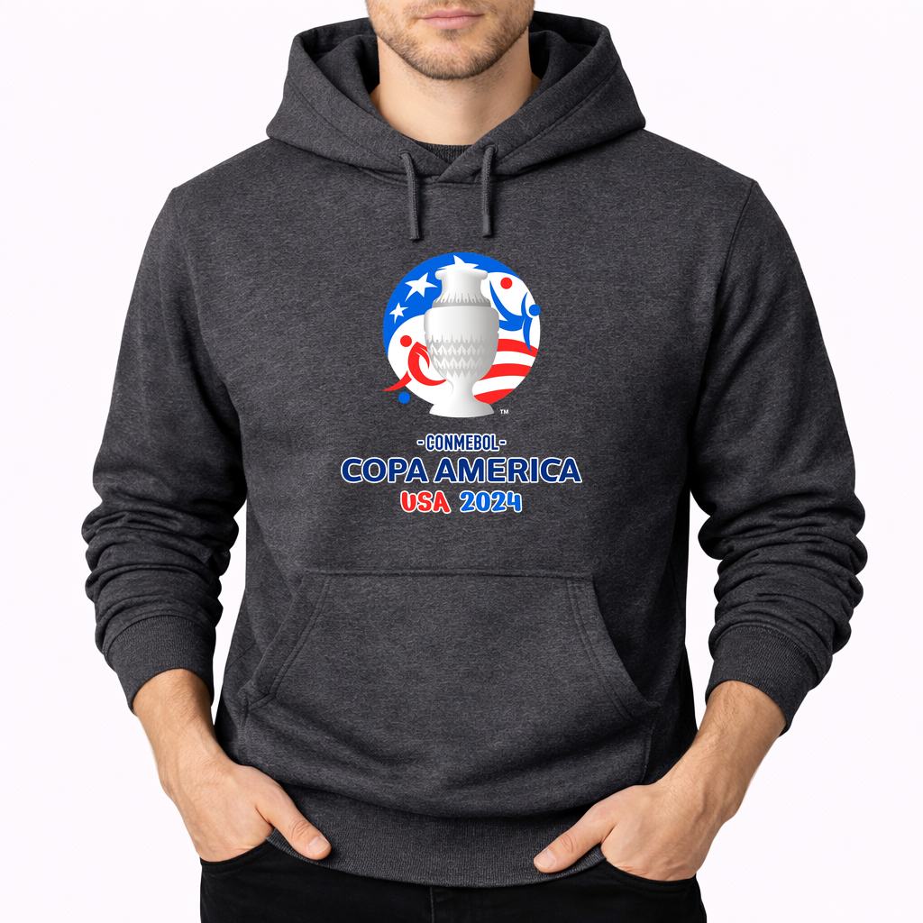 Men's Copa América 2024 Pullover Hoodie - Charcoal