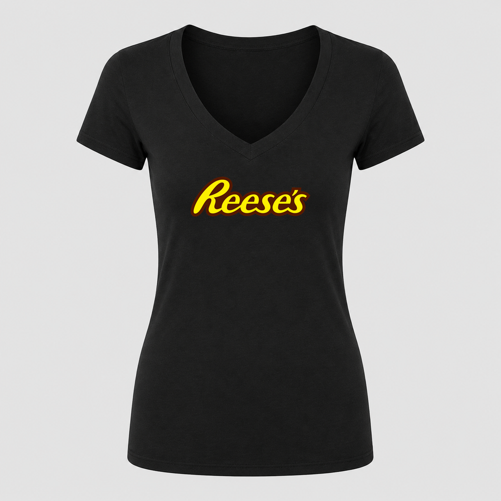 Women's Reese's V Neck T-Shirt in black