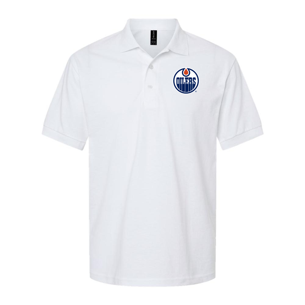 Men's Edmonton Oilers Dry Blend Polo - White