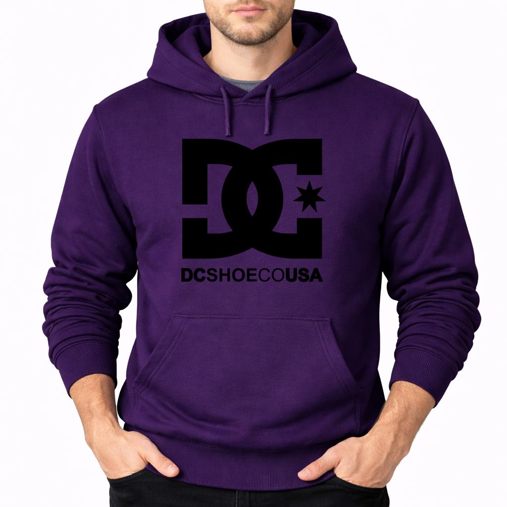 Men's DC Pullover Hoodie - Purple