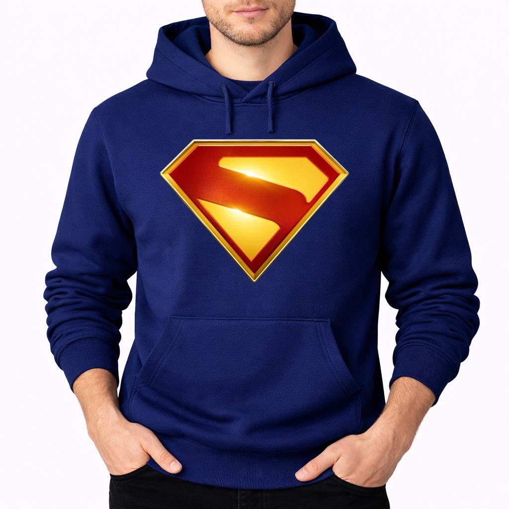 Men's Superman 2025 Pullover Hoodie - Navy