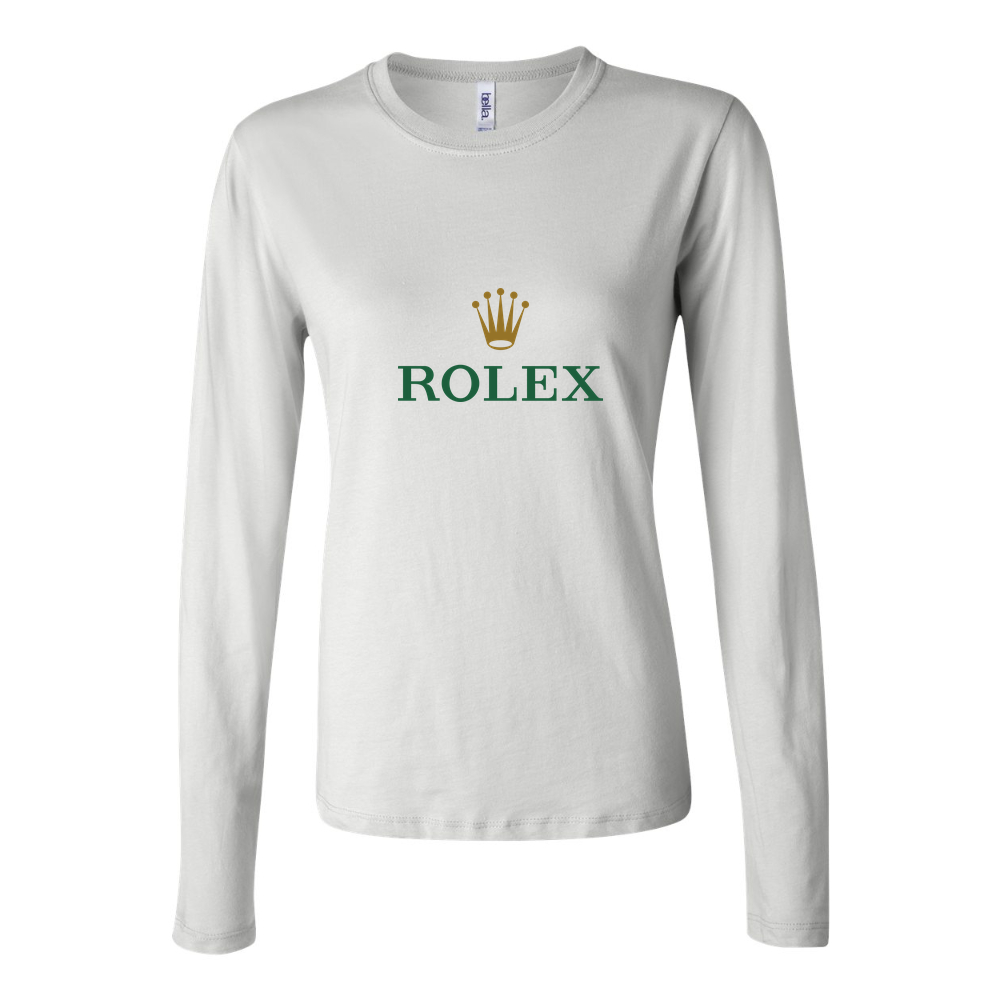 Women's Rolex Long Sleeve T-Shirt - White