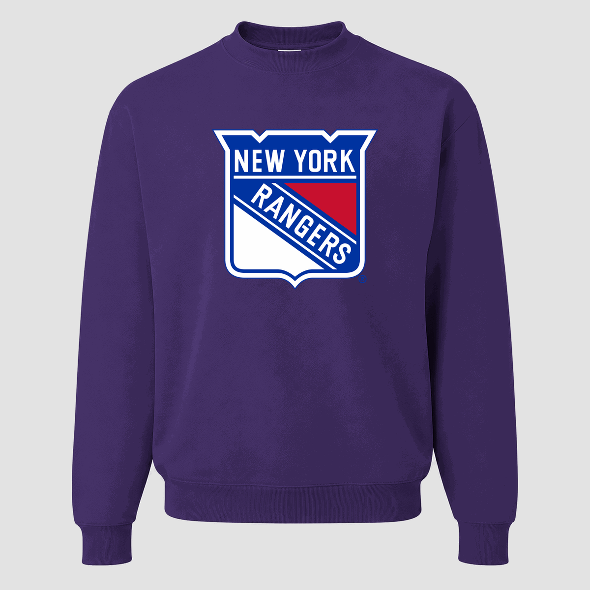 Men's New York Rangers Crewneck Sweatshirt - Purple