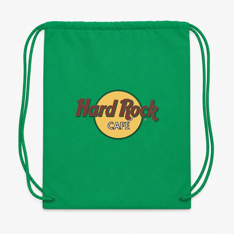 Hard Rock Cafe Drawstring Bag - Green