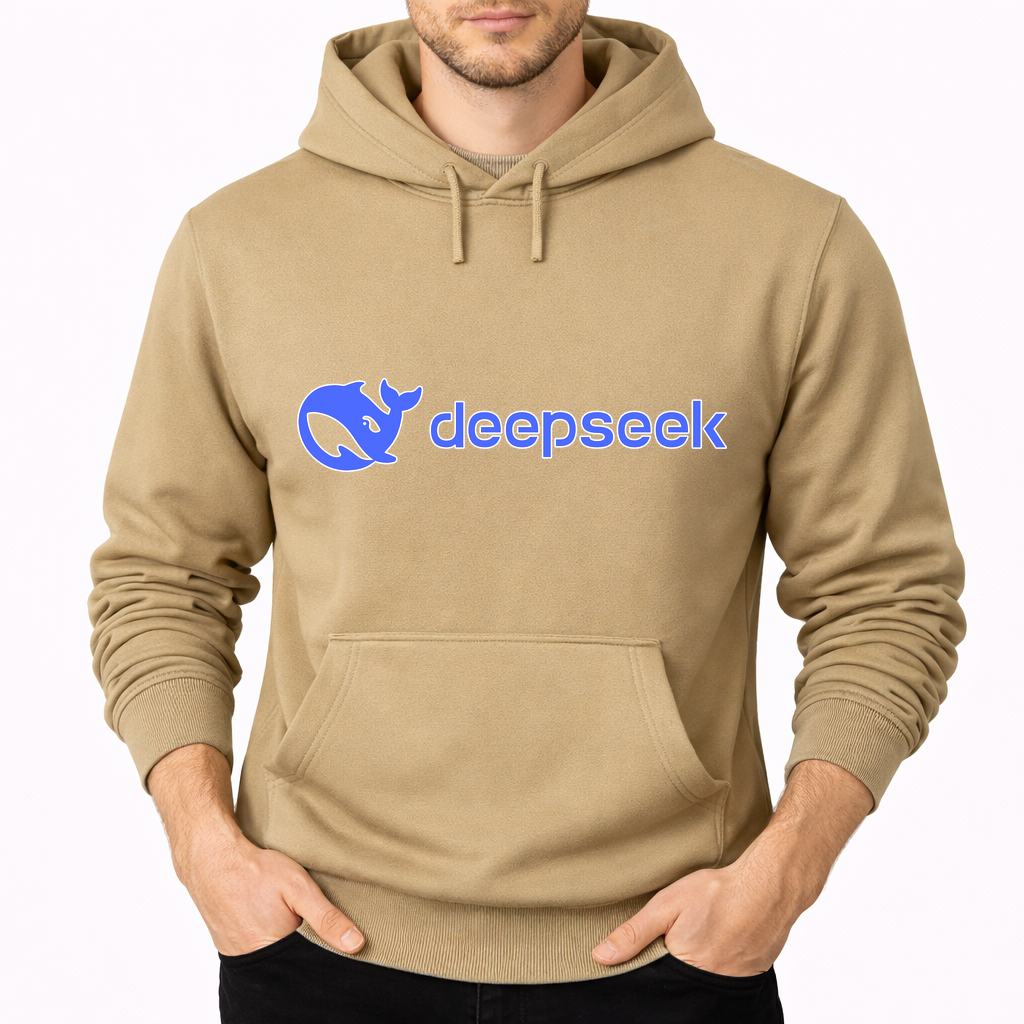 Men's Deepseek Pullover Hoodie - Tan