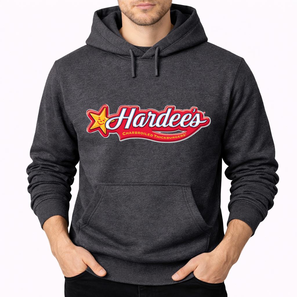 Men's Hardee's Pullover Hoodie - Charcoal