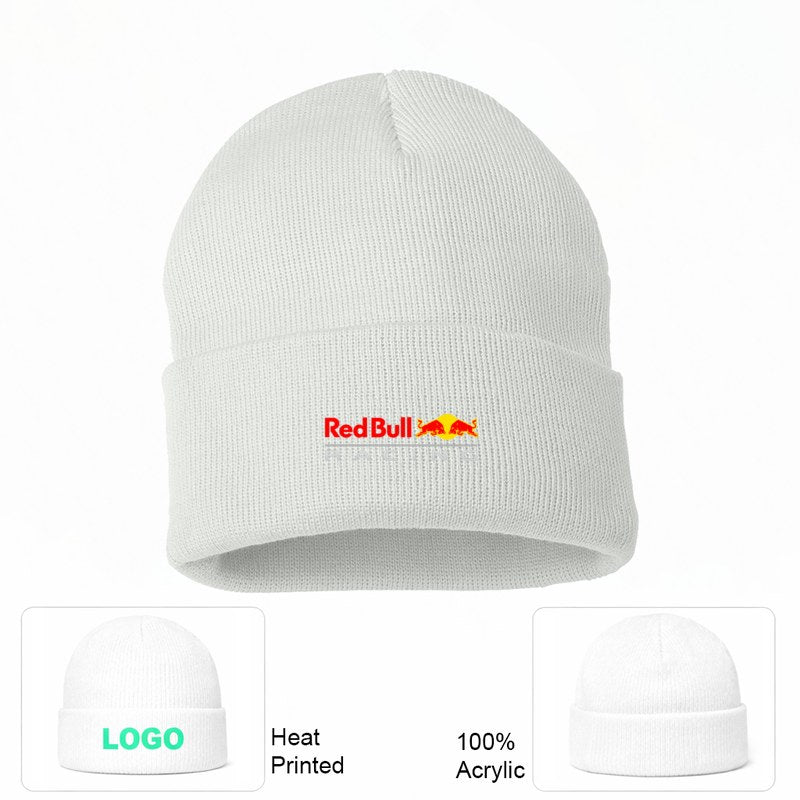 Red Bull Racing White Beanie Hat