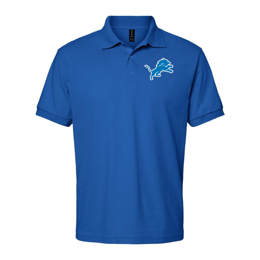 Men's Detroit Lions Dry Blend Polo - Blue