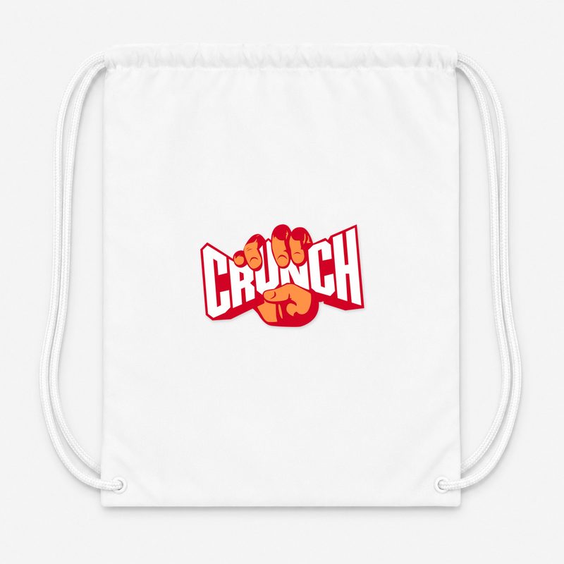 Crunch Fitness Drawstring Bag - White