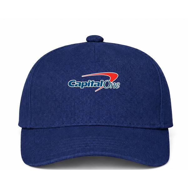 Capital One Logo Version 2 Navy Dad Baseball Cap Hat