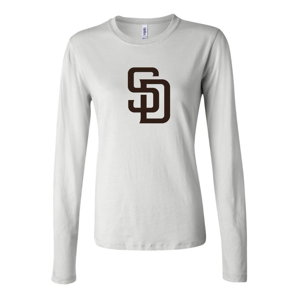 Women's San Diego Padres Long Sleeve T-Shirt - White