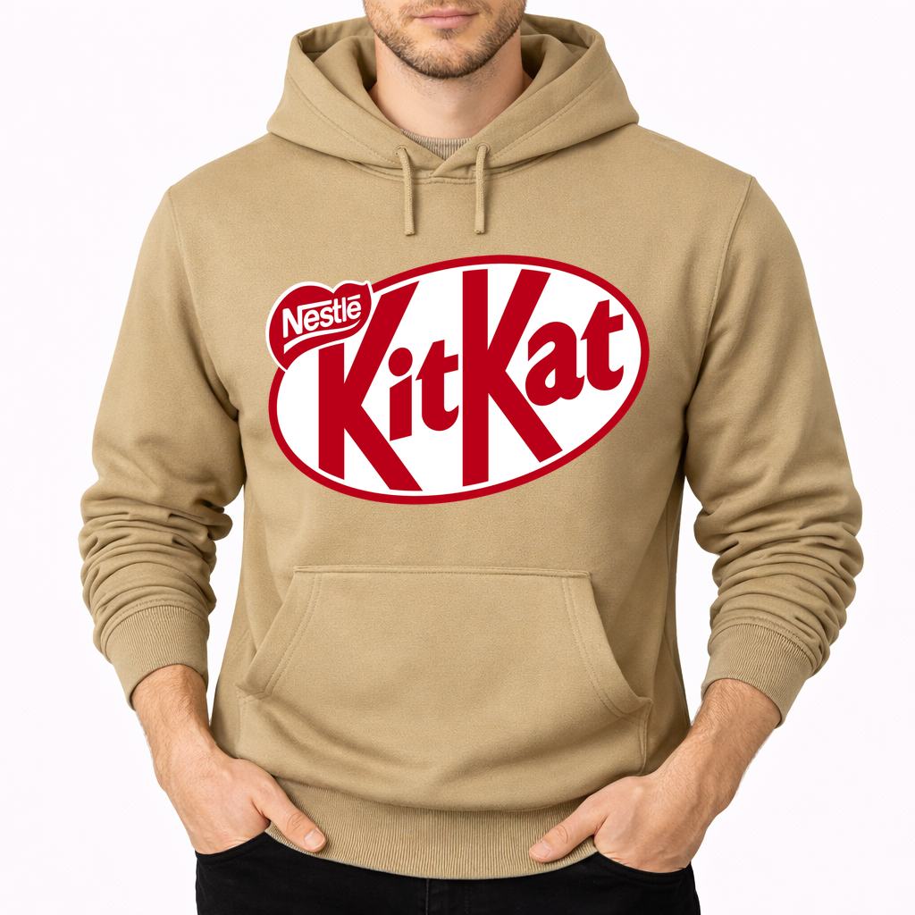 Men's Kit Kat Pullover Hoodie - Tan