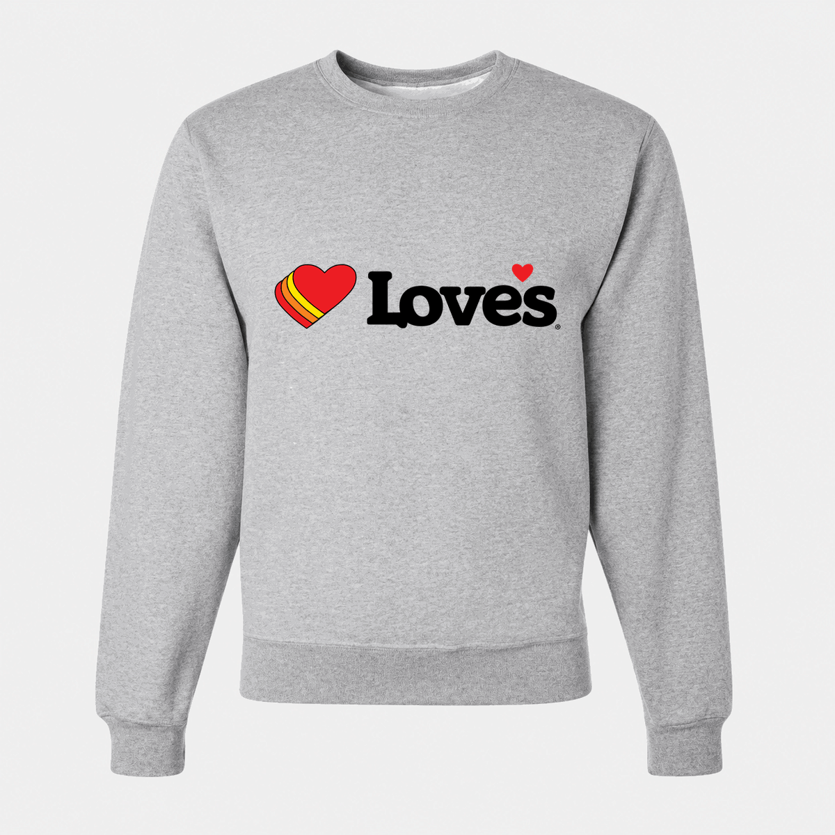 Men's Love's Travel Stops Crewneck Sweatshirt - Gray