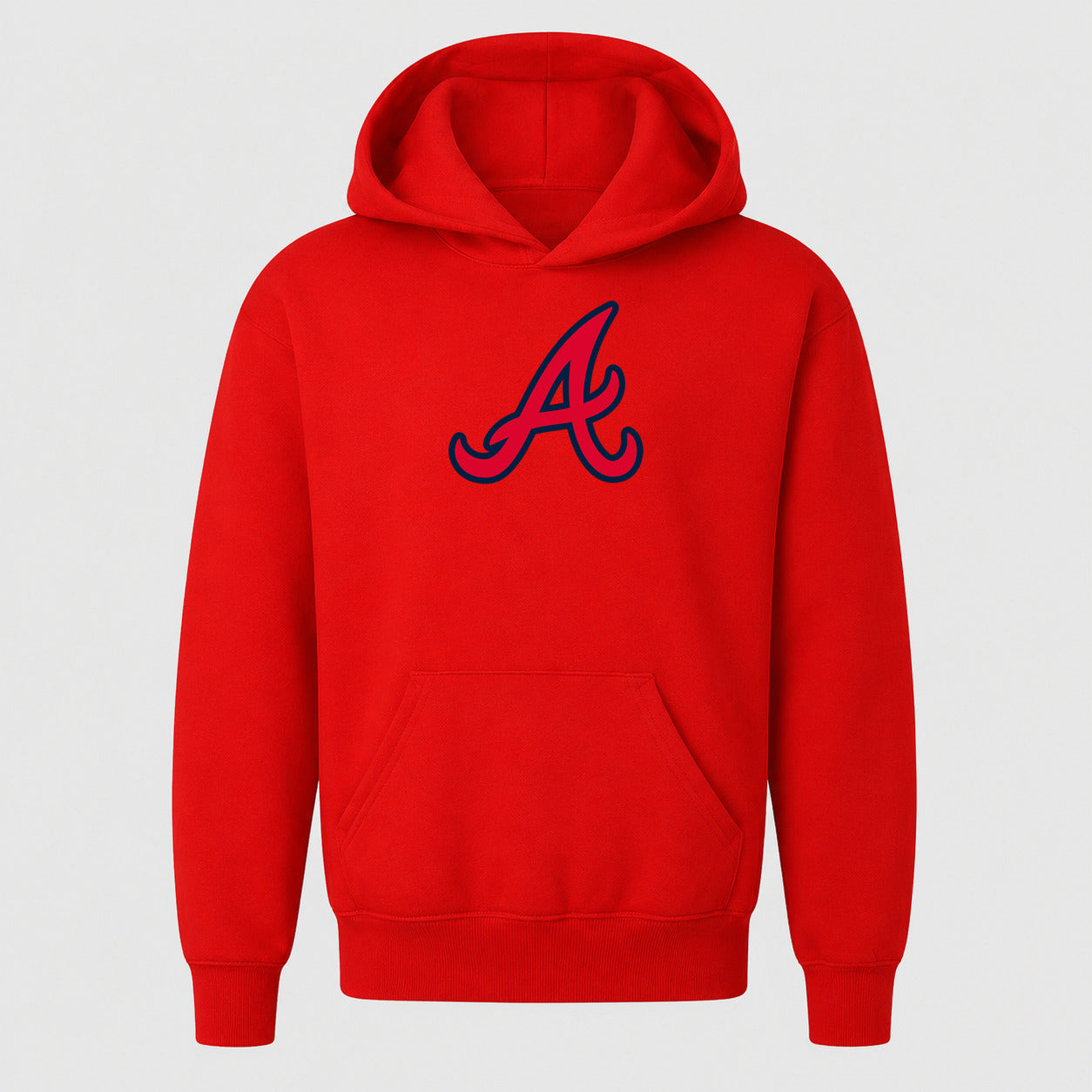 Youth Atlanta Braves Pullover Hoodie - Red