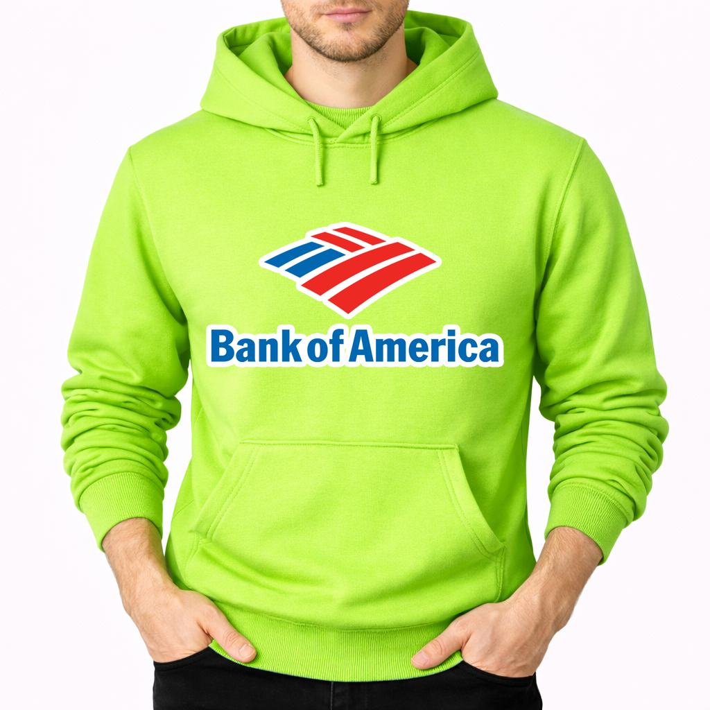 Men's Bank of America Pullover Hoodie - Lime green