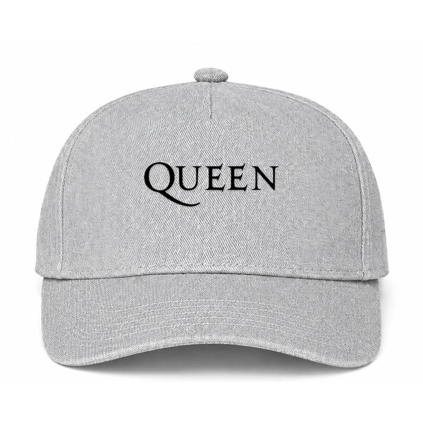 Queen Logo Gray Dad Baseball Cap Hat
