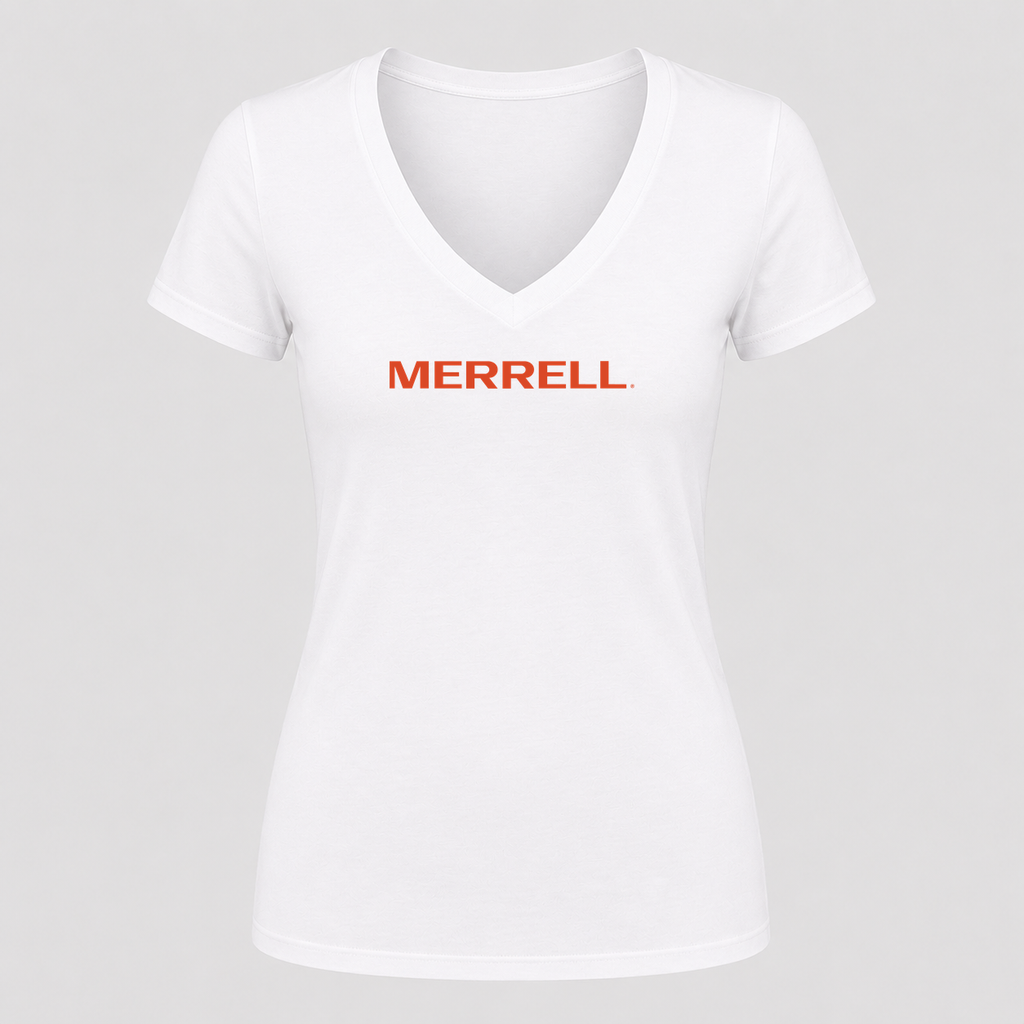 Women's Merrell V Neck T-Shirt in white