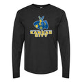 Men's UMKC Kangaroos Logo Long sleeves Cotton Blend T-Shirt - Black