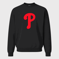 Men's Philadelphia Phillies Crewneck Sweatshirt - Black