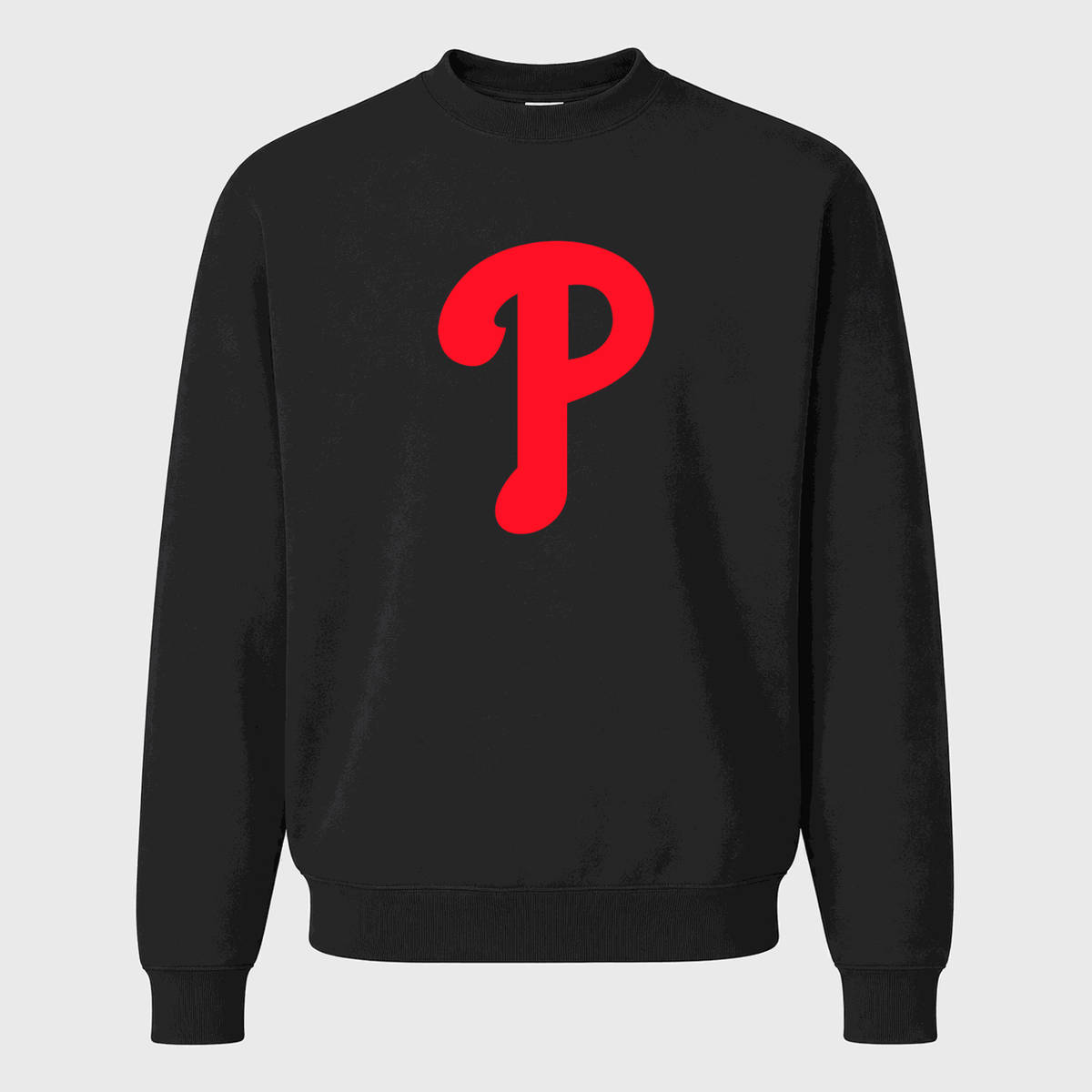 Men's Philadelphia Phillies Crewneck Sweatshirt - Black