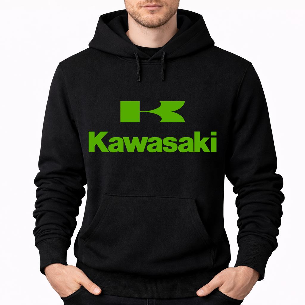 Men's Kawasaki Pullover Hoodie - Black