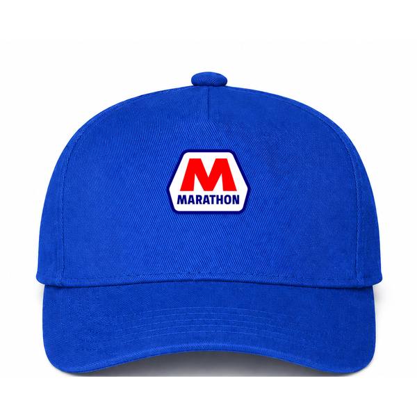 Marathon Logo Blue Dad Baseball Cap Hat