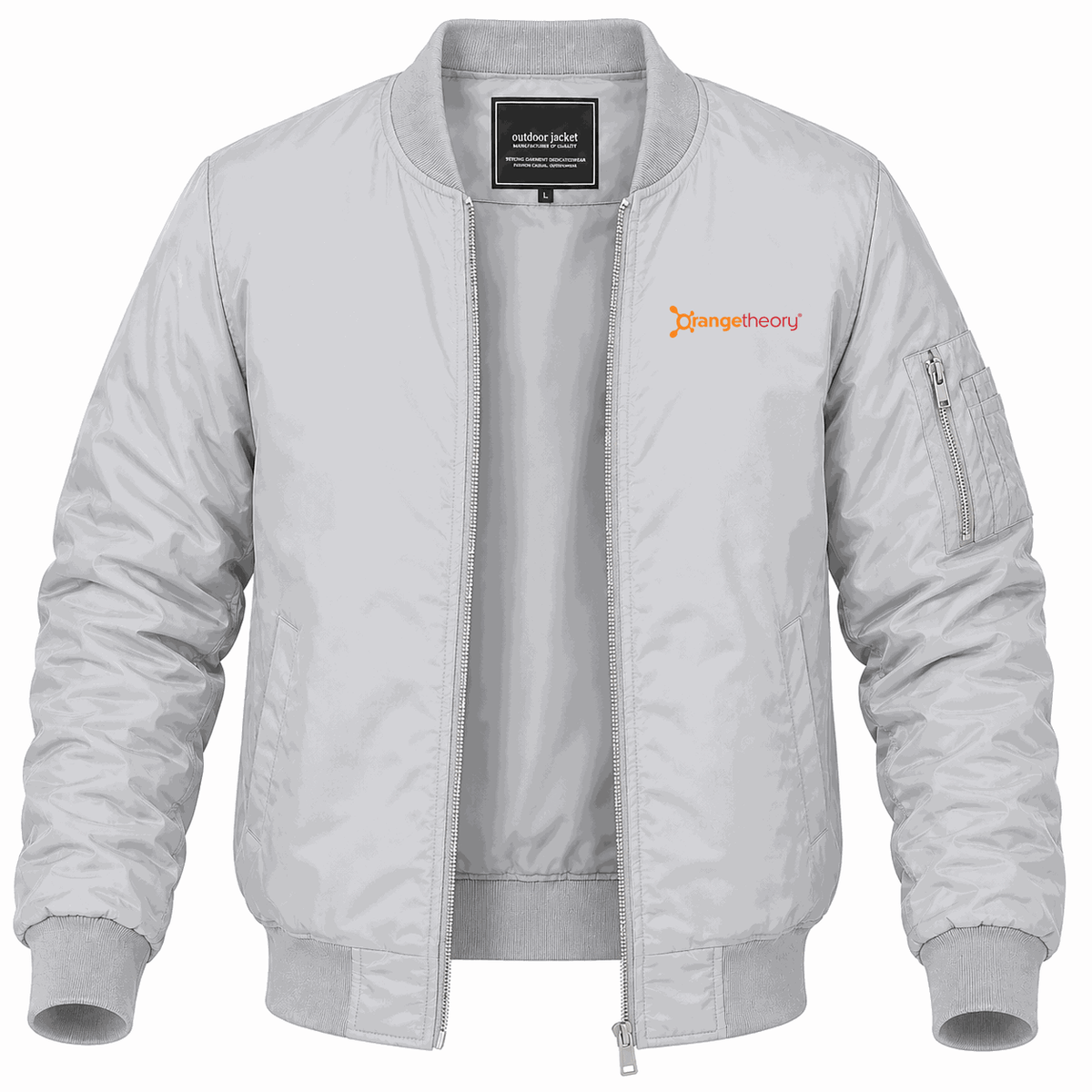Men's Orangetheory Fitness Lightweight Bomber Jacket - Gray
