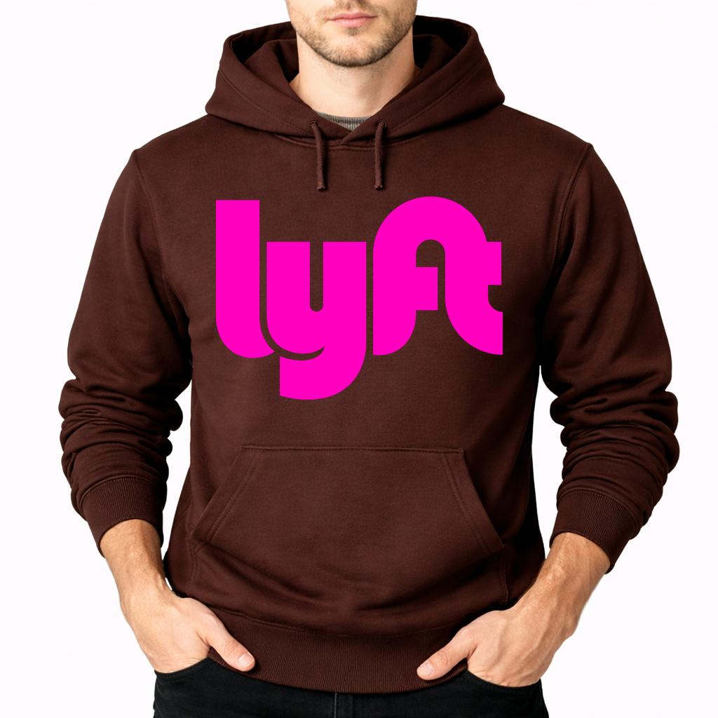 Men's Lyft Pink Pullover Hoodie - Brown