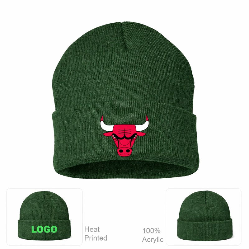 NBA Chicago Bulls Beanie Hat - Forest Green