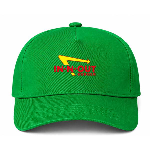 In-N-Out Burger Logo Green Dad Baseball Cap Hat