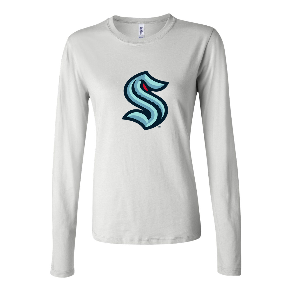 Women's Seattle Kraken Long Sleeve T-Shirt - White