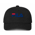 Fila Logo Black Dad Baseball Cap Hat