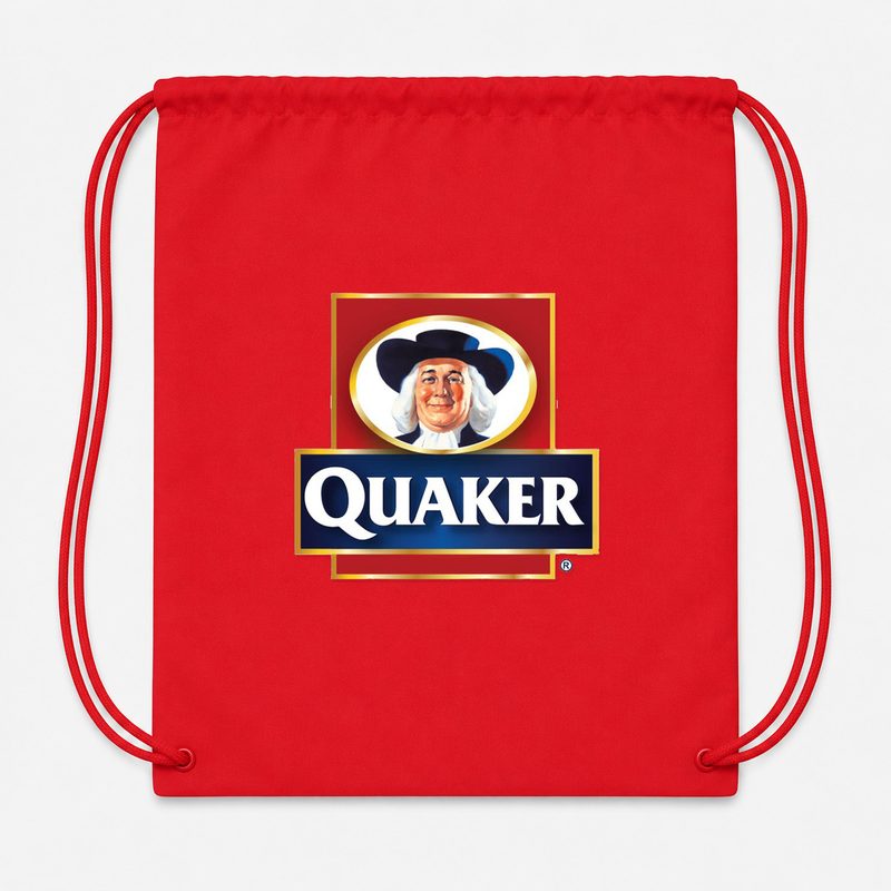 Quaker Food Drawstring Bag - Red