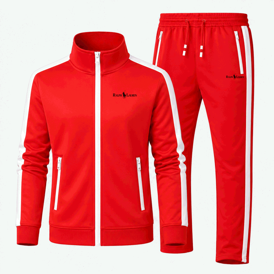 Polo Ralph Lauren Black tracksuit in Red