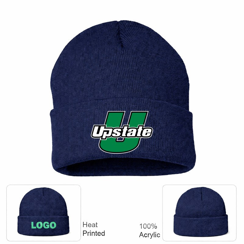 USC Upstate Spartans Navy Beanie Hat