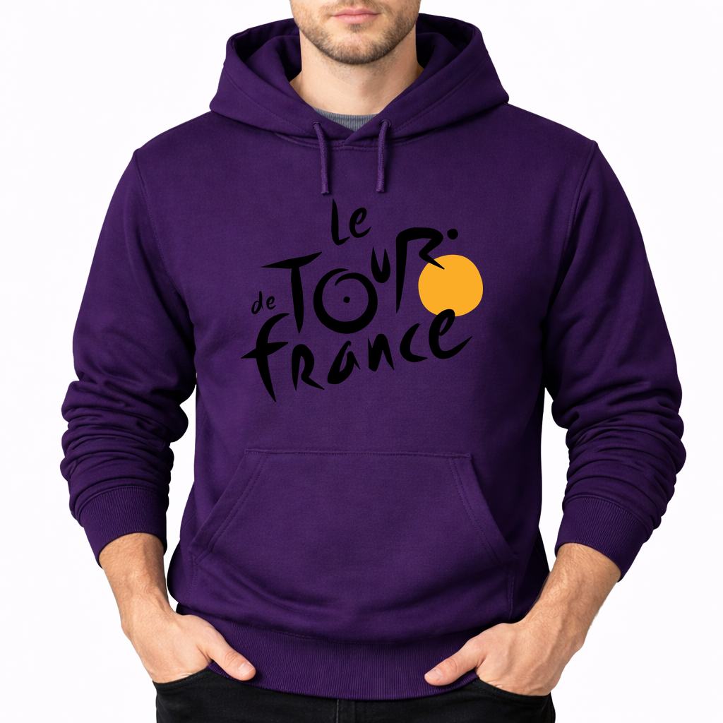 Men's Tour de France Pullover Hoodie - Purple