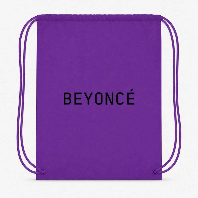 Beyonce Drawstring Bag - Purple